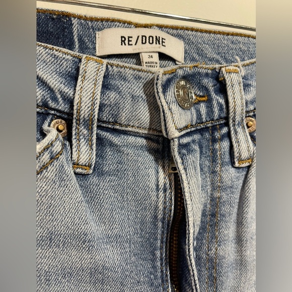 RE/DONE Jeans Women’s Size 24 70s Straight-Leg Jeans in Mid 90s Wash - Picture 9 of 14